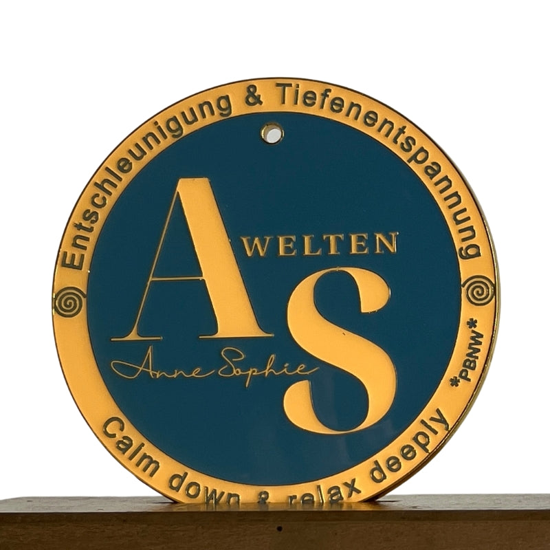 Plakette Entschleunigung & Tiefenentspannung